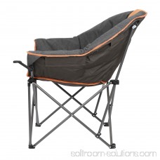 SunTime Sofa Chair, Oversize Padded Moon Leisure Portable Stable Comfortable Folding Chair for Camping, Hiking, Carry Bag Included